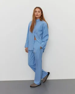 AbigaileSW Trousers - Blue striped