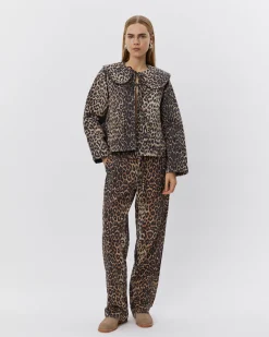 ABIGAILESW TROUSERS - Leopard