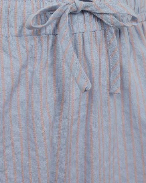 ABIGAILESY TROUSERS - Camel striped