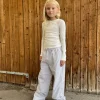 ABIGAILESY TROUSERS - Dark Blue striped