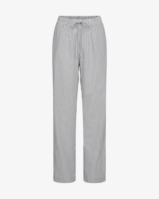 ABIGAILESY TROUSERS - Dark Blue striped