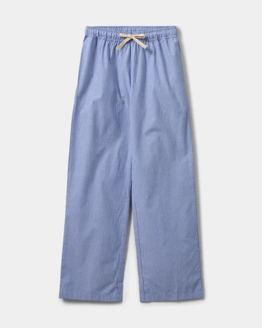 ABIGAILESY TROUSERS - Light Blue striped