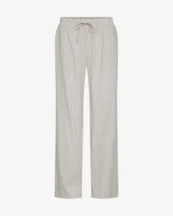 ABIGAILESY TROUSERS - Light Brown Striped