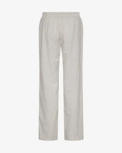 ABIGAILESY TROUSERS - Light Brown Striped