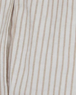 ABIGAILESY TROUSERS - Light Brown Striped
