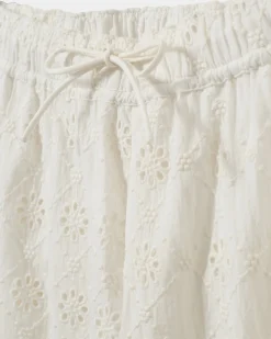 ABIGALESY HIGH WAIST TROUSERS - Snow white