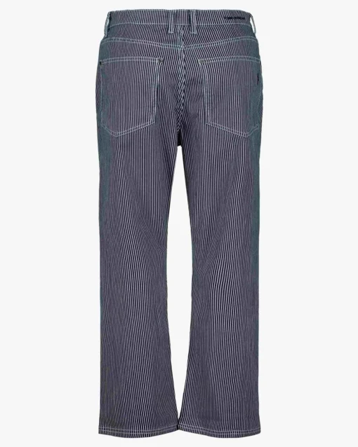 ADALINASW TROUSERS - Dark Blue striped