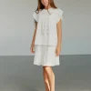 ADRIENNESY SKIRT - Snow white