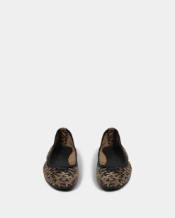 AgnesSY Ballerina - Light brown leopard
