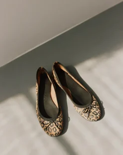 AgnesSY Ballerina - Light brown leopard