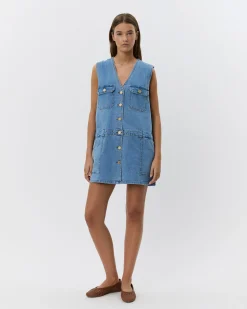 ALBERTINESW DRESS - Denim Blue