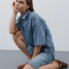 AlineSW Shirt - Light denim blue