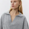 AMALYSW BLOUSE - Grey melange