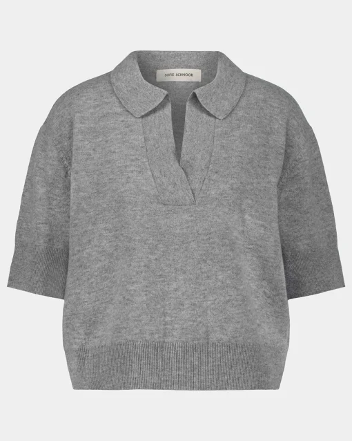AMALYSW BLOUSE - Grey melange