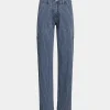ANETTSW TROUSERS - Light Blue striped