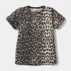 ASITASK T-SHIRT - Light brown leopard