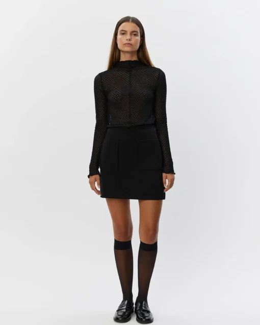 ASLASW BLOUSE - Black