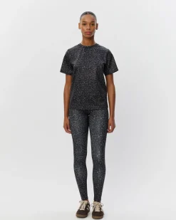 AVALINASPO LEGGINGS - Grey leopard