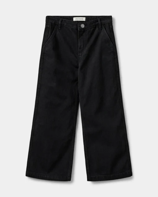 AZZISY TROUSERS - Washed black