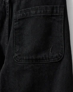 AZZISY TROUSERS - Washed black