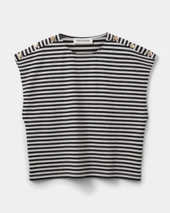BAYSW T-SHIRT - Black striped