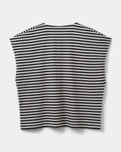 BAYSW T-SHIRT - Black striped