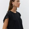 BAYSW T-SHIRT - Black w silver