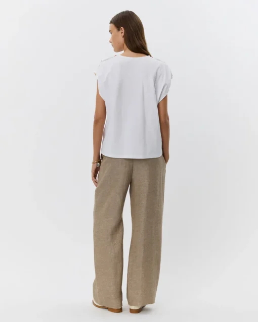 BAYSW T-SHIRT - White gold