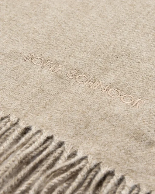 BELLASW SCARF - Brown melange