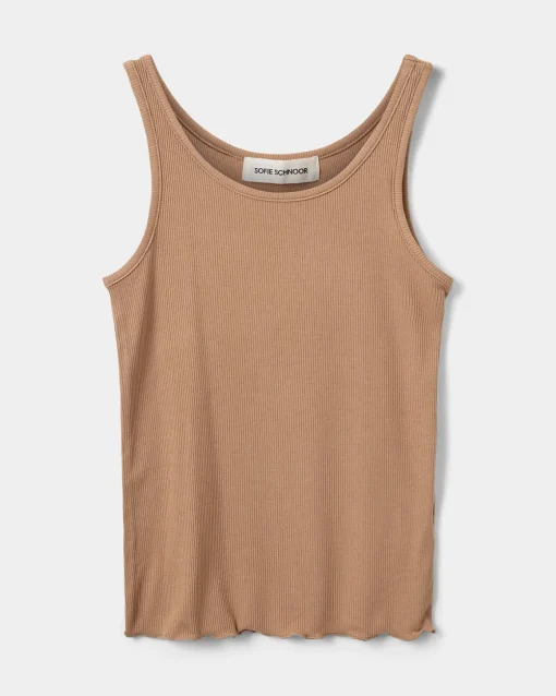 BJANKASY TOP - Cashew brown