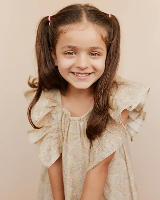 BLOSSOMSK DRESS - Rose w Yellow
