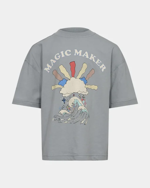 CAMMISK T-SHIRT - Dusty blue