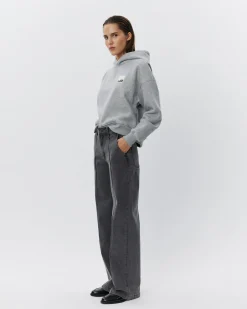 CARISW MID JEANS - Grey Denim