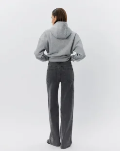 CARISW MID JEANS - Grey Denim