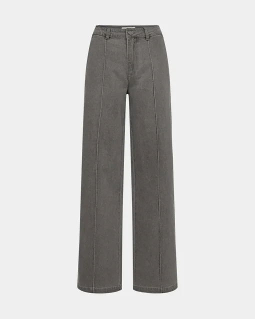 CARISW MID JEANS - Grey Denim