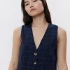 CASITASW VEST - Navy check