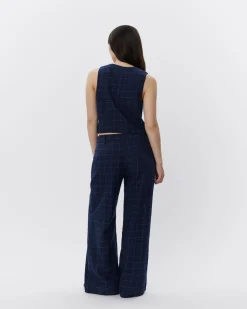 CASITASW VEST - Navy check