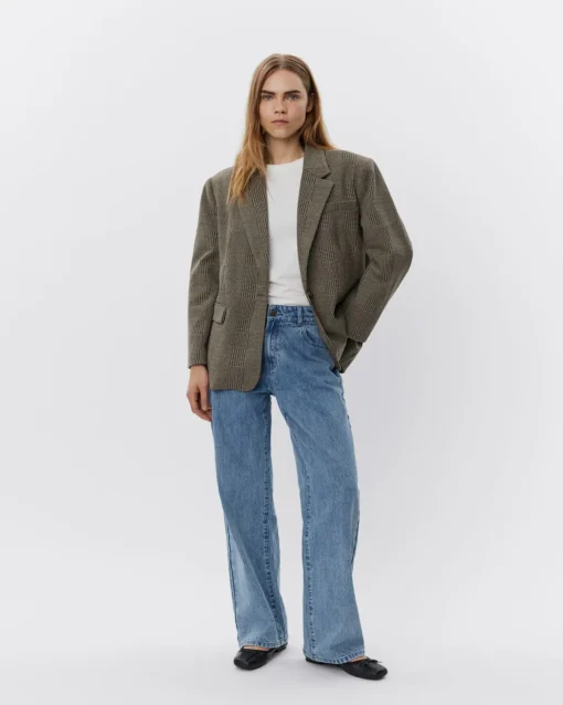 CHANTALLYSW BLAZER - Brown check