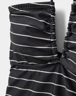 CHELLESW SWIMSUIT - Black striped
