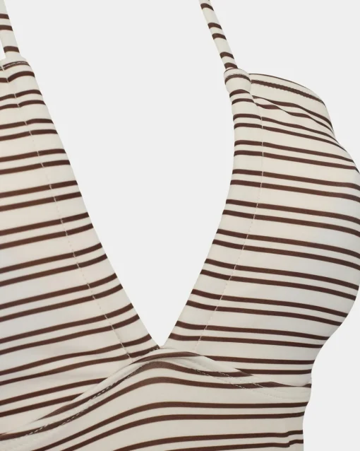 ChelleSW Swimsuit - Brown Striped