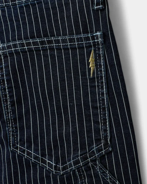 CIANNASY JEANS - Dark Blue striped