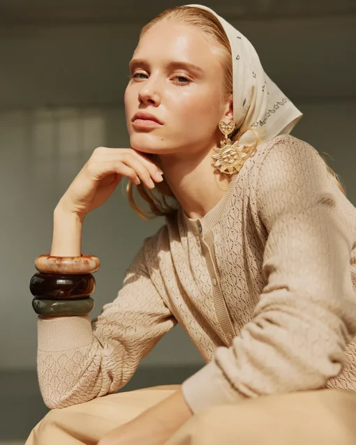 CISSESW CARDIGAN - Beige