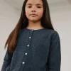 CISSESY CARDIGAN - Dark grey melange