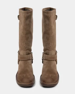 CLARISSASW BOOT - Dark sand