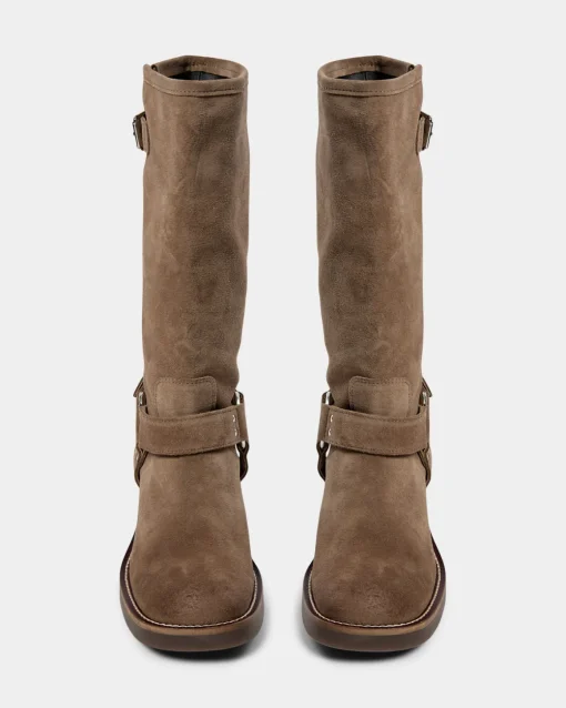 CLARISSASW BOOT - Dark sand