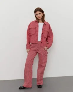 CORALIESW JACKET - Red Striped