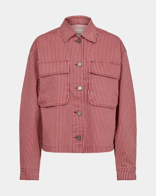 CORALIESW JACKET - Red Striped