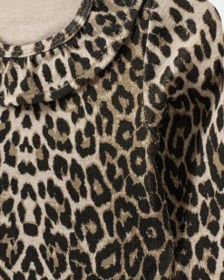 DICTESB BODYSTOCKING - Light brown leopard