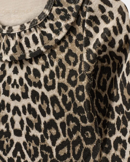 DICTESB BODYSTOCKING - Light brown leopard