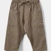 DONSB TROUSERS - Brown check